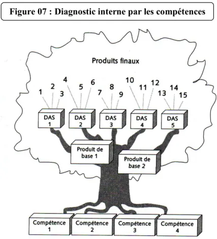 Figure 07 : Diagnostic interne par les compétences 
