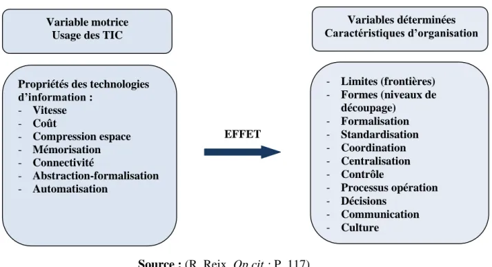 Figure 10 : Le déterminisme technologique 