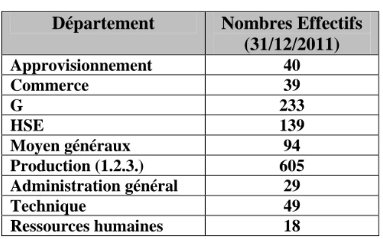 Figure N°4 - Effectif selon les Catégories Socioprofessionnelles