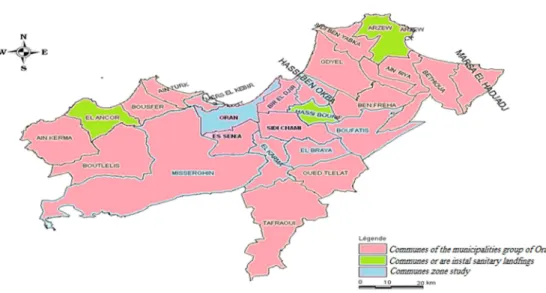 Figure 1: Chart of Oran city
