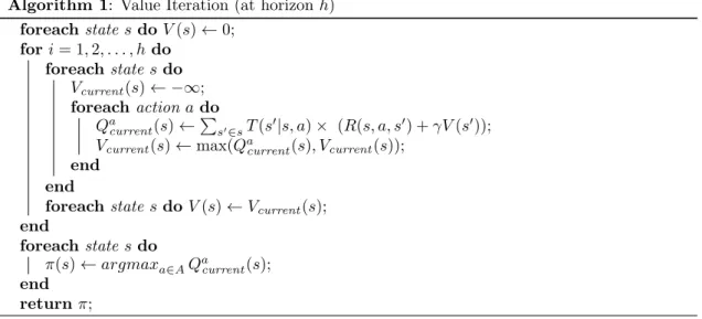 Figure 5.1: An example Markov Decision Process