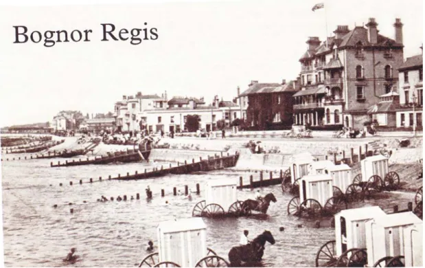 Figure 5 Bathing Machine à la plage à Bognor Regis en 1905 