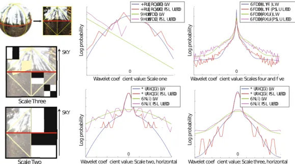 Figure 2.5: Left: lighting is represented using a Haar wavelet basis on the octahedral do- do-main discretized to 32 × 32