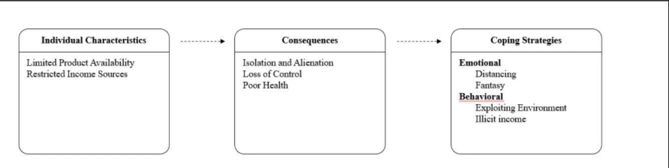 Figure 3: Consumption restrictions in the basis of impoverished consumer  practices 