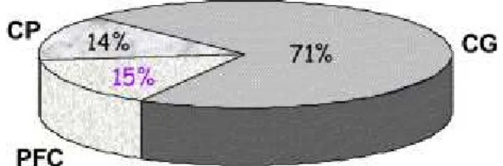 Fig. 10 : Répartition des PSL livrés (1997-2003). 