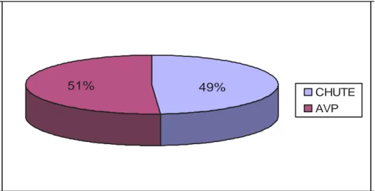 Figure 3 : Répartition selon l’accident causal. 