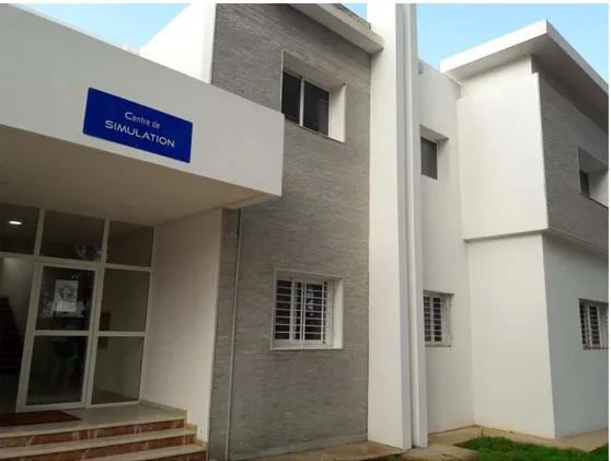 Figure 27: photo du centre de simulation de la Faculté de Médecine et de Pharmacie de  Rabat