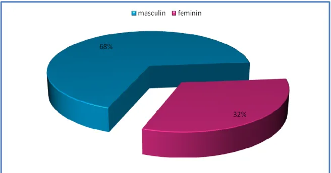 Figure 1 : Répartition de la population selon le sexe 