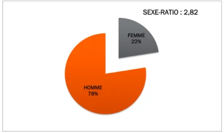 Figure 2 : Répartition des patients selon le sexe