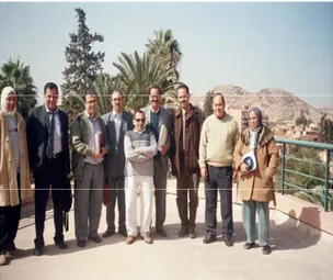 Figure 3 : Equipe du soutien clinique de Marrakech 2000 (2, 15)  4-3 Lieu de la visite du soutien clinique :   
