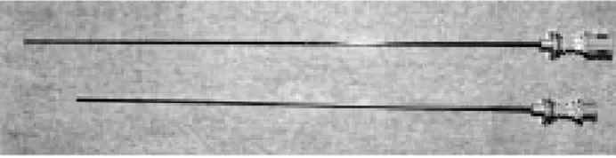 Figure 15 : Les aiguilles de ponction doivent admettre un fil guide  de 0,35 mm et doivent être suffisamment rigides pour franchir, 