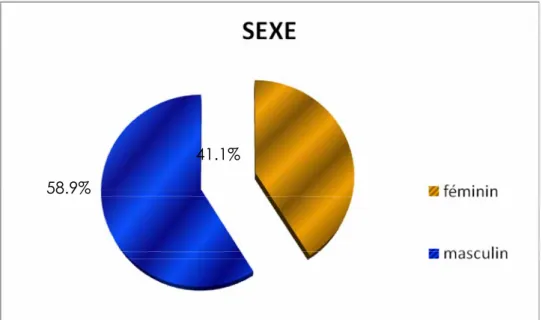Figure 2 : Sexe des patients 