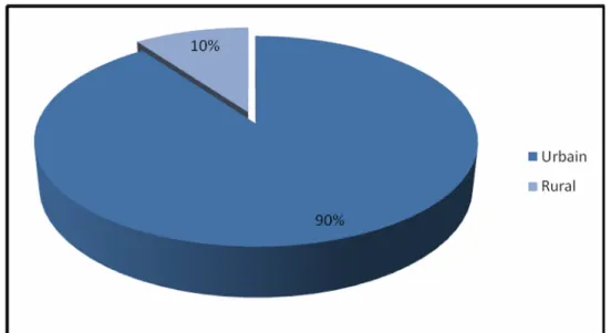 Figure 3 : Répartition selon l’origine géographique. 