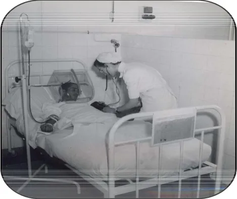 Figure 10  :  Patient hospitalisé à l’hôpital civil aux années soixante. 