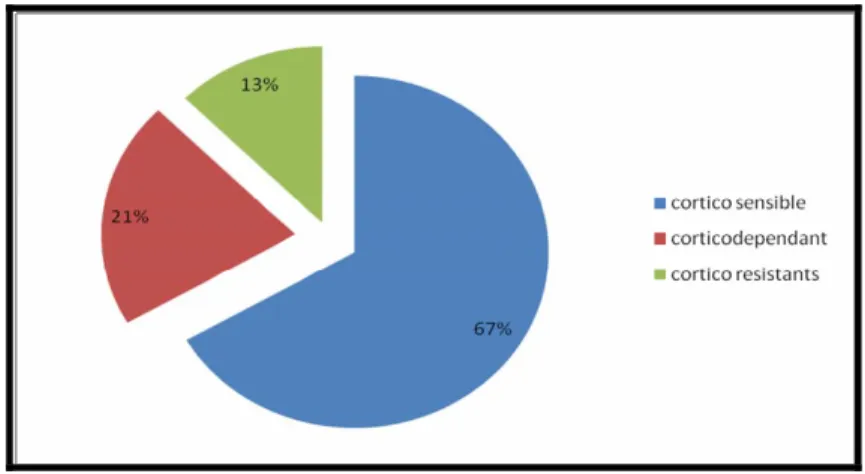 Figure 4 : Réponse clinique des patients. 