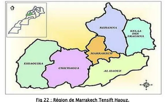 Fig    22 22 22 22    : Région de Marrakech Tensift Haouz. : Région de Marrakech Tensift Haouz