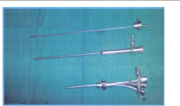 Figure 8 : Chemises de l’endoscope utilisées dans la VCS, avec la pièce intermédiaire 