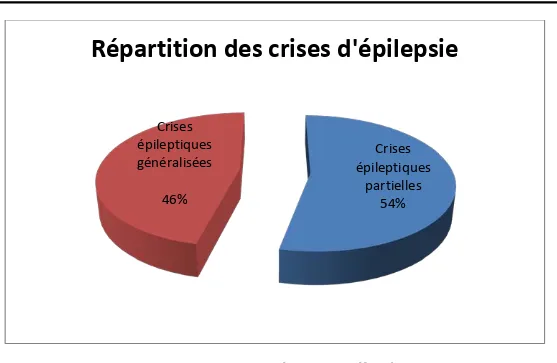 Figure 4 : Répartition des crises d’épilepsie 