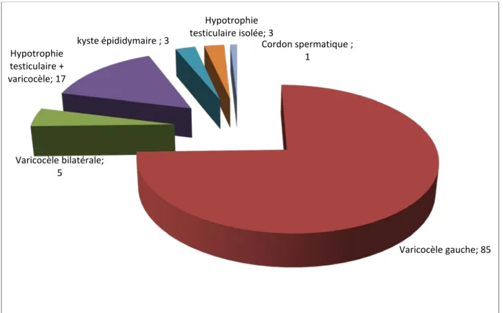 Figure 9: Répartition des patients selon les données de l’examen clinique 