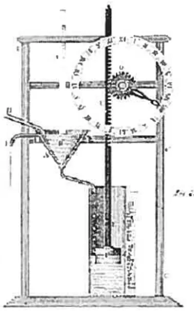 Figure 2: Le premier système automatique a été crée par les Égyptiens en 270 AJ. L’heure était déterminée suivant la position du soleil mais l’introduction de l’horloge à eau a permis