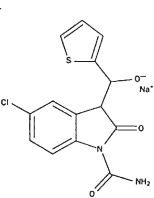 figure 12. Structure chimique du Tenidap