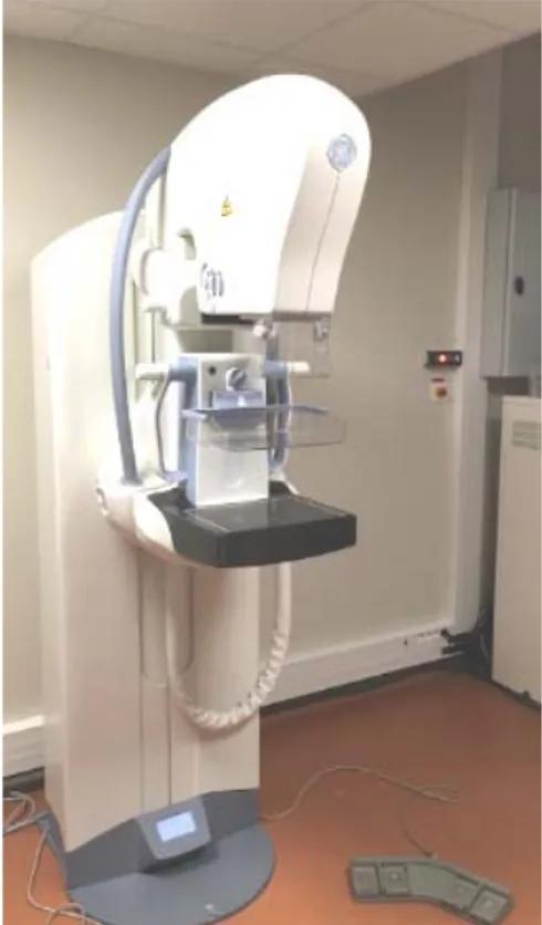Figure 8 : Mammographe du service de Radiologie de l’hopital mère et enfant   du CHU Mohamed VI de Marrakech
