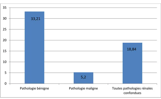 Figure 25 : Répartition du délai diagnostic (mois) selon le type de la pathologie rénale 