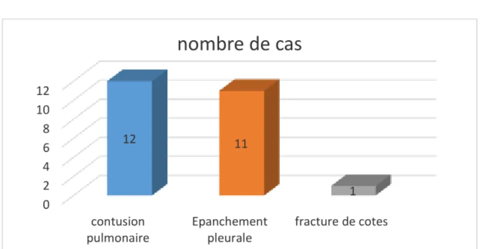 Figure 13 ; Lésions thoraciques 