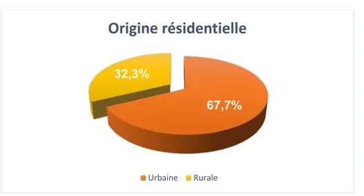 Figure 5 : Répartition des patients selon le mode de vie  6.  Le niveau d’instruction : 