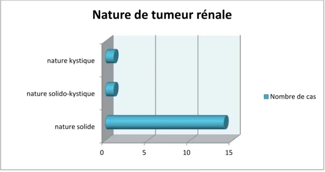 Figure 12 : la répartition des tumeurs rénale selon leur aspect échographique  