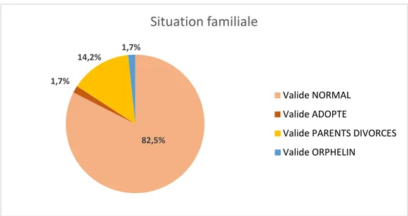 Figure 5 : Situation familiale (N=120) 