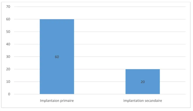 Figure 9 : Type d’implantation 