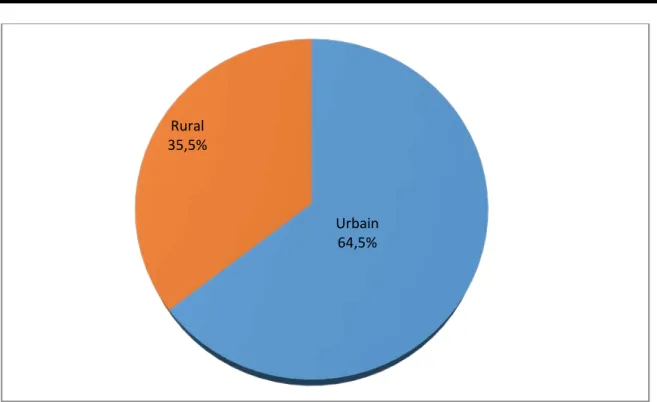 Figure 2 : Répartition des médecins généralistes selon le milieu d’exercice 