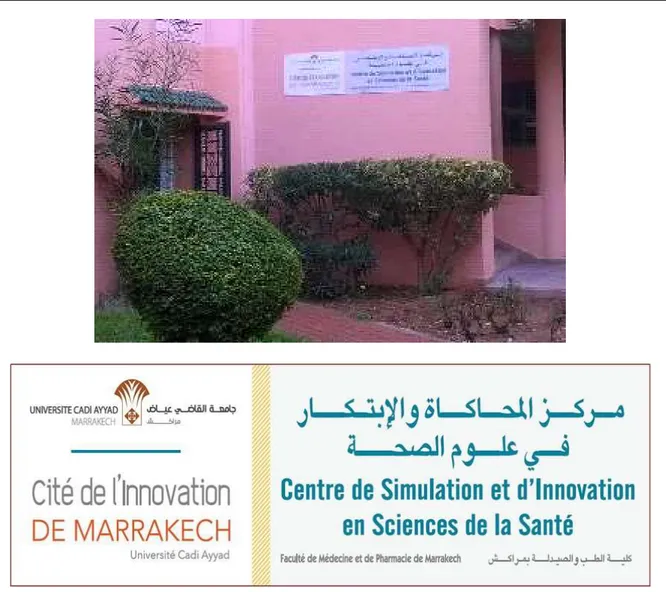 Figure 2 : Le Centre de Simulation et d’Innovation en Sciences de la Santé (CSI2S) de la Faculté de  Médecine et de Pharmacie de Marrakech