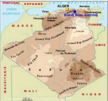 Fig. 1. Localisation de la région d’étude. Fig. 1. Location of the study area.