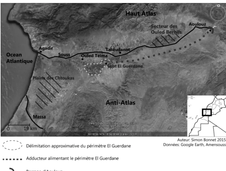 Fig. 1. Le projet El Guerdane. Fig. 1. The El Guerdane project.