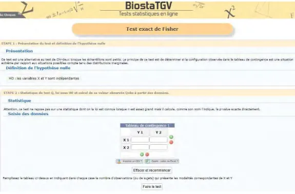 Figure 9. Site internet BiostaTGV (37)