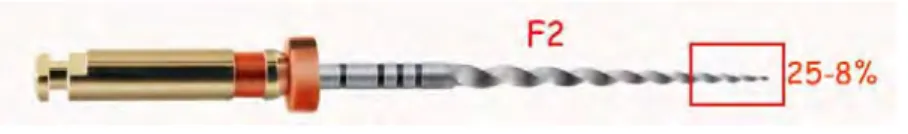 Figure 11 : Lime Protaper ®  (F2) Source : Dentsply.com 