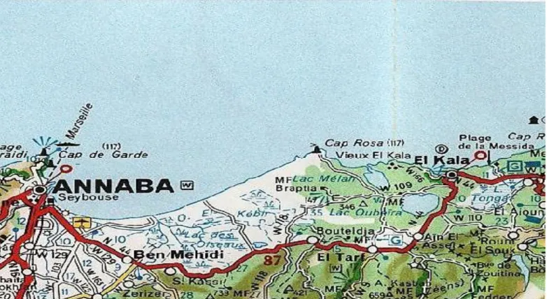 Figure 6 : Situation géographique de la wilaya d’Annaba (nord-est algérien) 