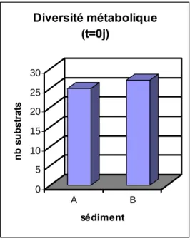 Fig. 10. Evolution de la diversité métabolique du sédiment 