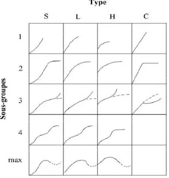 Figure I.4. Classes des isothermes d’après Gilles et al. cité par Naib (2006).  Type S (dite sigmoïdale)   