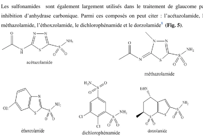 Figure 4: Inhibiteurs de la MMP. 