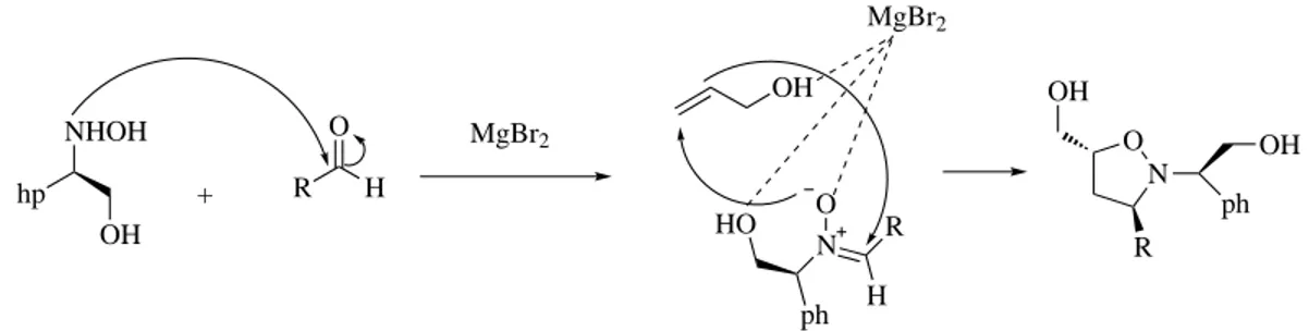 Fig. 1.9: Utilisation de MgBr 2 anhydre en engendrant le complexe magn´ esien.
