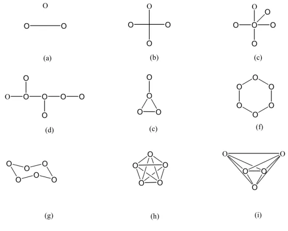 Figure III-1  : Types de graphes moléculaires : 