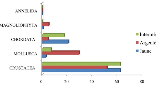 Fig. 19 : Evolution ontogénétique du MFI chez Anguilla anguilla de l’oued El Kébir.  2-Le parasitisme  
