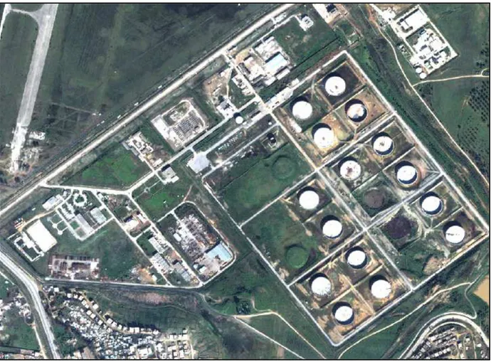 Figure 3.2.1. Image satellite du complexe de transport et de stockage 