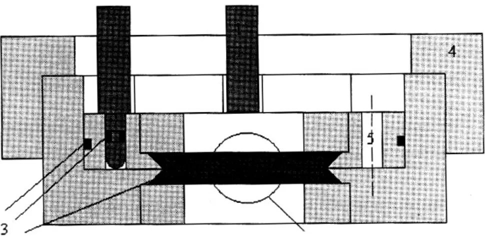 Figure III.1 : schéma de la cellule d’étude avec : (a) vue en coupe et (b) vue de dessus  