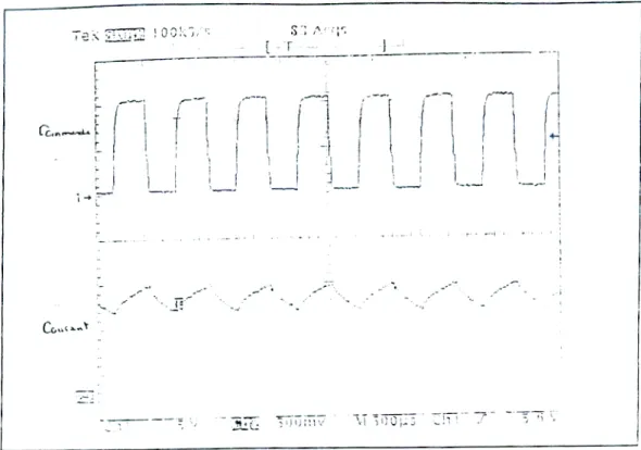 Figure 1.14 : Le courant délivré par le convertisseur alimentant l’inducteur [24] 