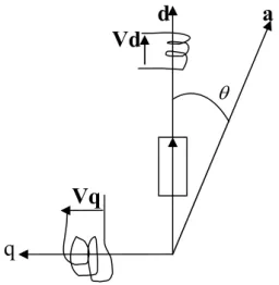 Fig. 1.5 : MSAP dans le repère de Park