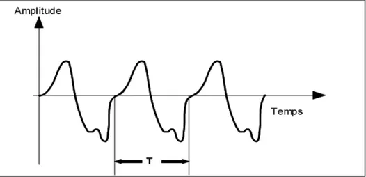 Figure II-4 : La représentation d'un signal périodique non harmonique [48] 